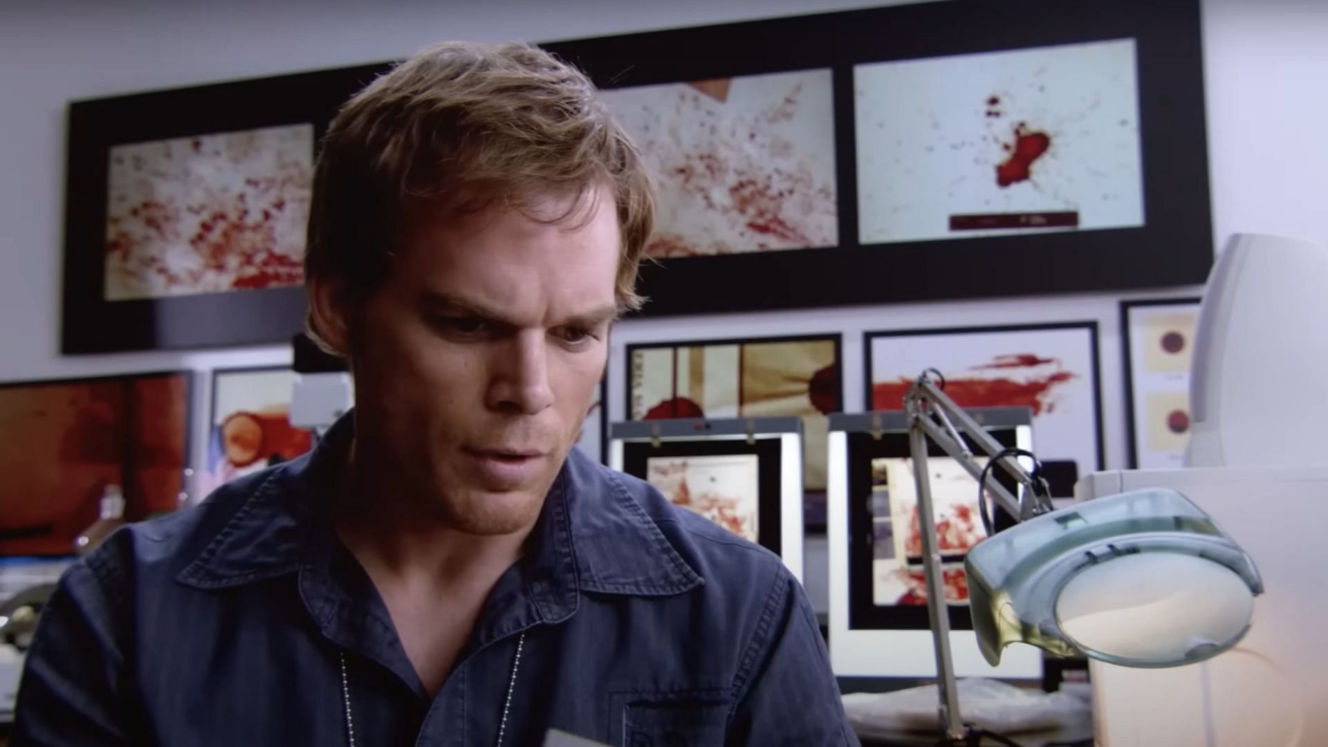 A still from season 1 in the Miami Metro Police Department (Dexter on Paramount+ with Showtime)